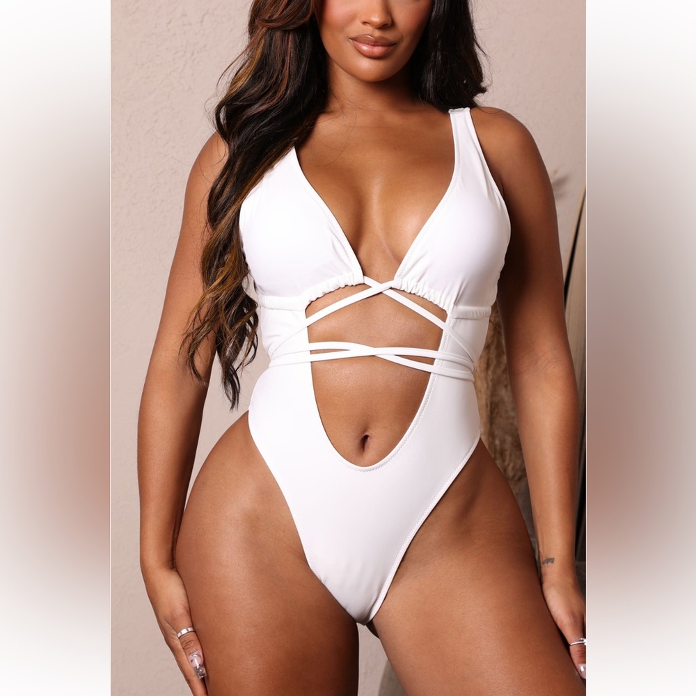 Book The Trip Cutout One Piece Swimsuit - White
